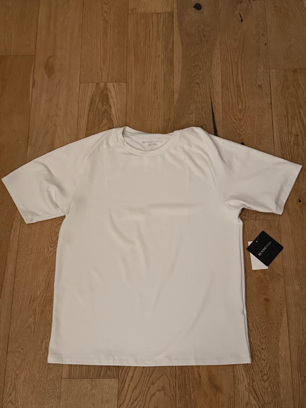 Beyond Yoga Men’s White Short Sleeve Crew Tee